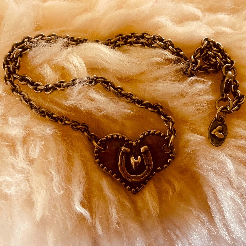 “Cowgirl At Heart” Handmade Necklace from Island Cowgirl Silver Plated Western